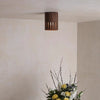 Chinese style walnut aisle corridor ceiling lamp