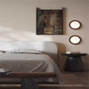 Solid wood glass ball wall lamp