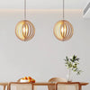 Japanese style rotating ring chandelier