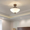 Simple retro American style iron bedroom ceiling lamp