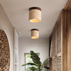 Natural yellow travertine aisle ceiling lamp