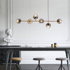 Long glass magic bean dining chandelier