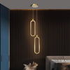 All copper bedroom bedside chandelie