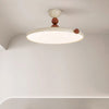 Cream style flying saucer bedroom ceiling lamp