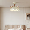 Creative Cream Style Red Panda Ceiling Lamp