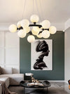 Nordic glass round ball personality chandelier