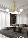 Line Magic Bean Glass Chandelier