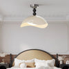 Medieval style eggshell bedroom ceiling lamp