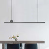 Nordic simple LED long strip restaurant chandelier