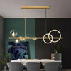 Long Magic Bean Glass Dining Chandelier