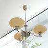 French style Bauhaus glass chandelier