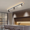 Modern simple long strip LED restaurant ceiling light