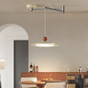 Swing arm flying saucer dining room chandelier