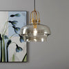 Vintage Bauhaus Glass Chandelier