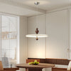 Cream style walnut grain dining room pendant light