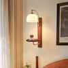 Vintage wabi-sabi cream style bedroom living room storage atmosphere wall lamp