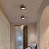 Retro solid wood corridor LED ceiling light