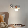 Cream style movable bedside wall lamp