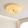 French style cream wind glass ceiling light