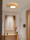 Creative solid wood LED ceiling lamp