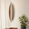 Creative Leaves walnut wood grain wall lamp