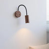 Retro rotatable bedside wall lamp