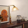 Medieval style bedroom bedside study flower table lamp