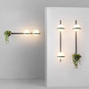 Nordic green plant outdoor corridor wall lamp