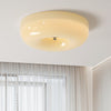 French style cream wind glass ceiling light