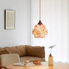 Wabi-sabi style bedroom bedside French glass restaurant small chandelier