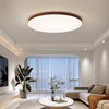 Ultra-thin solid wood LED ceiling light