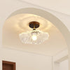 Retro lotus leaf aisle ceiling lamp