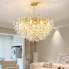 French light luxury glass living room chandelier
