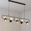 Nordic creative long strip dining pendant light