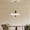 Cream style walnut grain dining room pendant light