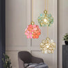 Japanese style glass petal chandelier