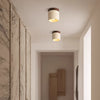 Natural yellow travertine aisle ceiling lamp