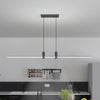 Minimalist one-word long strip chandelier