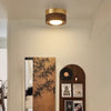 Retro solid wood corridor LED ceiling light