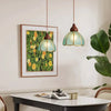Wabi-sabi style bedroom bedside French glass restaurant small chandelier