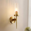 Full copper glass bedside aisle wall lamp