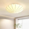 Cream silk bedroom ceiling lamp