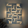 Creative art rhombus background wall light