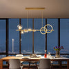 Long Magic Bean Glass Dining Chandelier