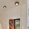 Retro solid wood corridor LED ceiling light