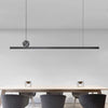 Nordic simple LED long strip restaurant chandelier