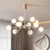 Cream Style Solid Wood Magic Bean Chandelier