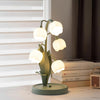 French flower table lamp