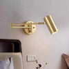 Nordic long pole foldable rotating wall lamp