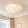 Cream silk bedroom ceiling lamp